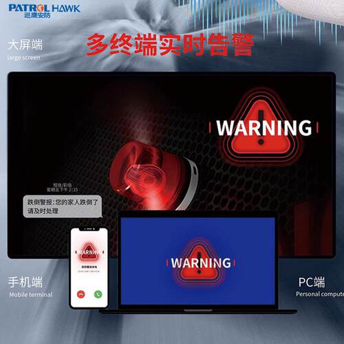 体征监测仪 吸、率实时监备测报警呼设心 老VB1人生命体征监测报