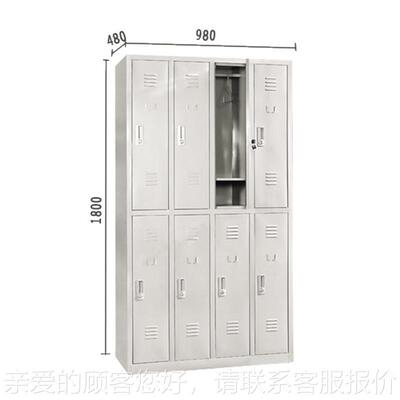免费送货八员衣工钢制工柜 健身房泳池浴场更衣TG-022柜门州广厂
