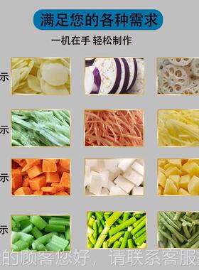 8多功能50双头切菜机全自VWM切动切丁段片切丝工切厂食堂 商用切