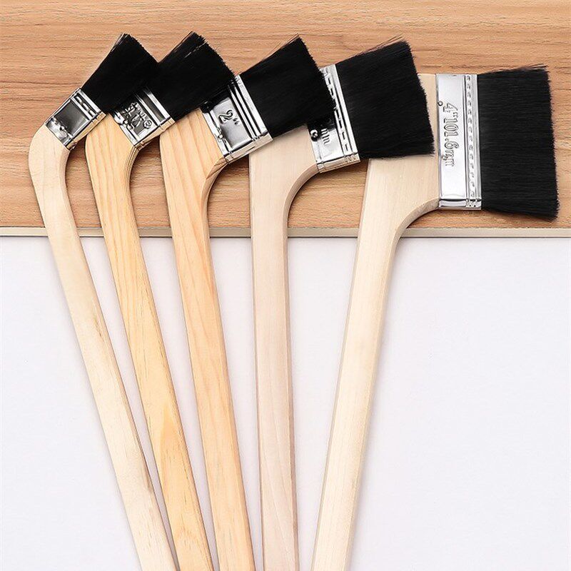 速发Woode Pt Brushes Log hadle elbow  wa ptig BBQ