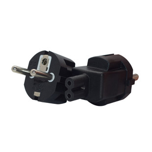 速发德标转C7转换插头 德标八字尾 欧洲旅行适配器插头 转换器