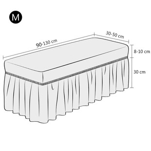 速发长凳套罩换尘凳套子长条沙发凳长方形凳子套弹力防新罩床尾凳