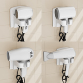 速发吹风免支架壁挂式 吹风机筒置物生卫架间机打孔懒人电吹风收纳