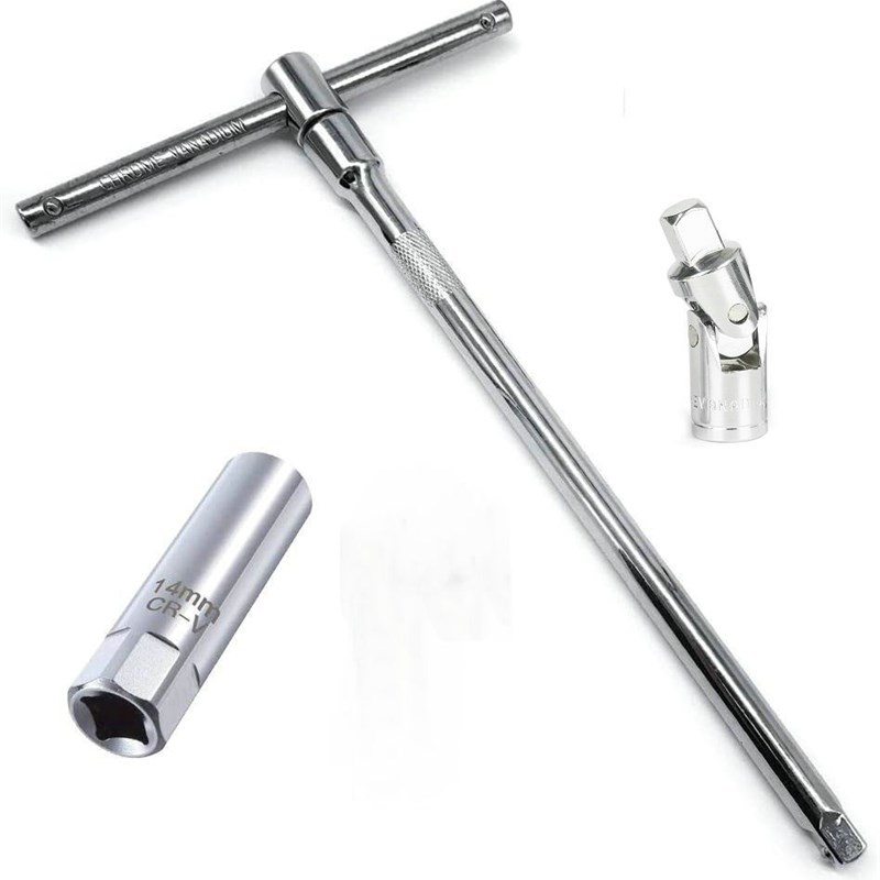 速发火星铬扳手12角三段1式6mm塞钒钢火花塞拆卸扳手车品火星塞套