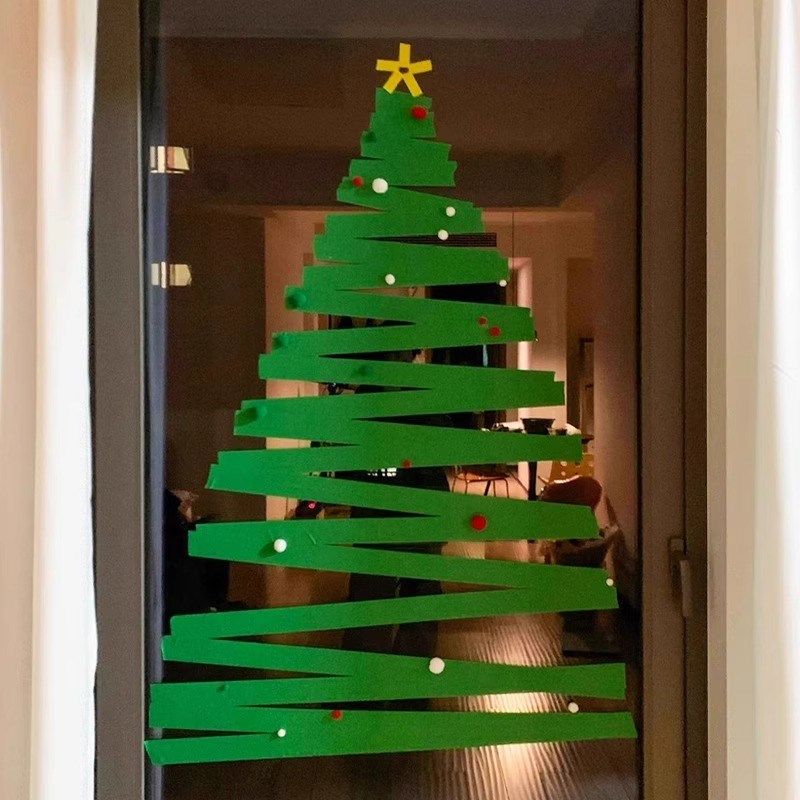 快速发货圣诞节网j红胶带圣诞树装饰品DIY材料包店铺场景橱窗墙面,节庆用品/礼品,圣诞树,淘宝优惠券,粉丝福利购,淘宝优惠卷