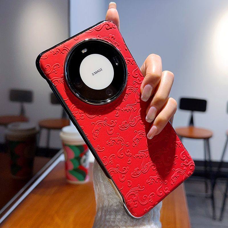 新中式华为mate60红色手机壳新年mate60Pro无边框薄Mate60硬壳,个性定制/设计服务/DIY,手机壳/保护套定制,淘宝优惠券,粉丝福利购,淘宝优惠卷