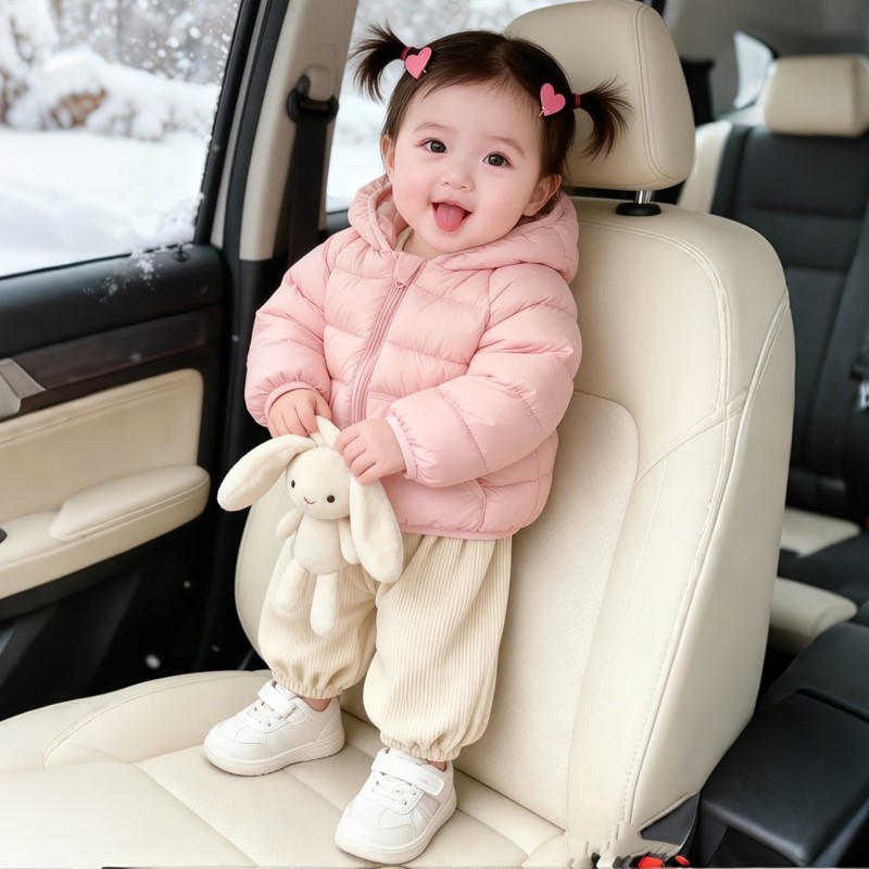 婴儿冬季羽绒服0一1岁女宝宝2小男孩可爱外套3儿童4轻薄短款5棉衣