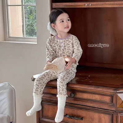 舒绒云感棉拉架纯棉男女童套装