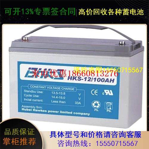 速发霍密斯蓄12V65AH储能克封HKS-12/65AH主机通讯电瓶