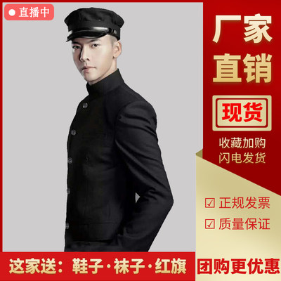 速发民国学生装五四青年装中国风男装中山装男班服舞台大合唱表演