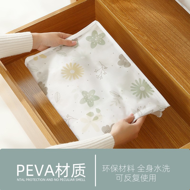 速发被子收纳袋潮花衣服衣物大包量棉被袋防尘防印搬家打容袋大号