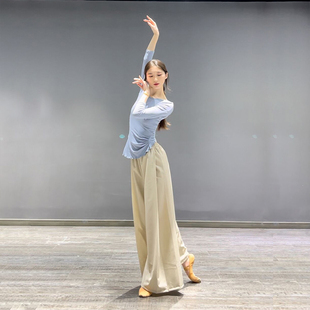 舞蹈生日子穿搭古腿舞练功服舞蹈长裤 速发舞裤 常宽松飘逸阔典裤