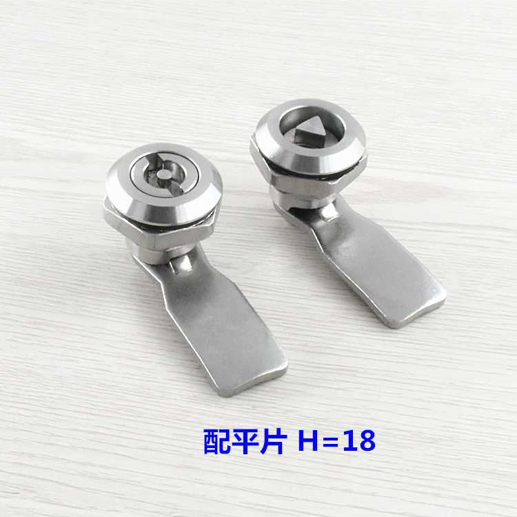 速发海570坦不锈钢转舌锁三角锁一字钢配电箱锁垃圾桶锁04不锈锁