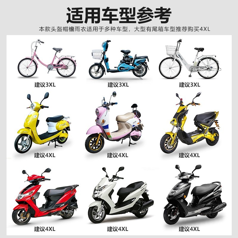 电动电瓶车雨衣女款单人头盔式y长款男加大加厚双人全身防暴雨雨
