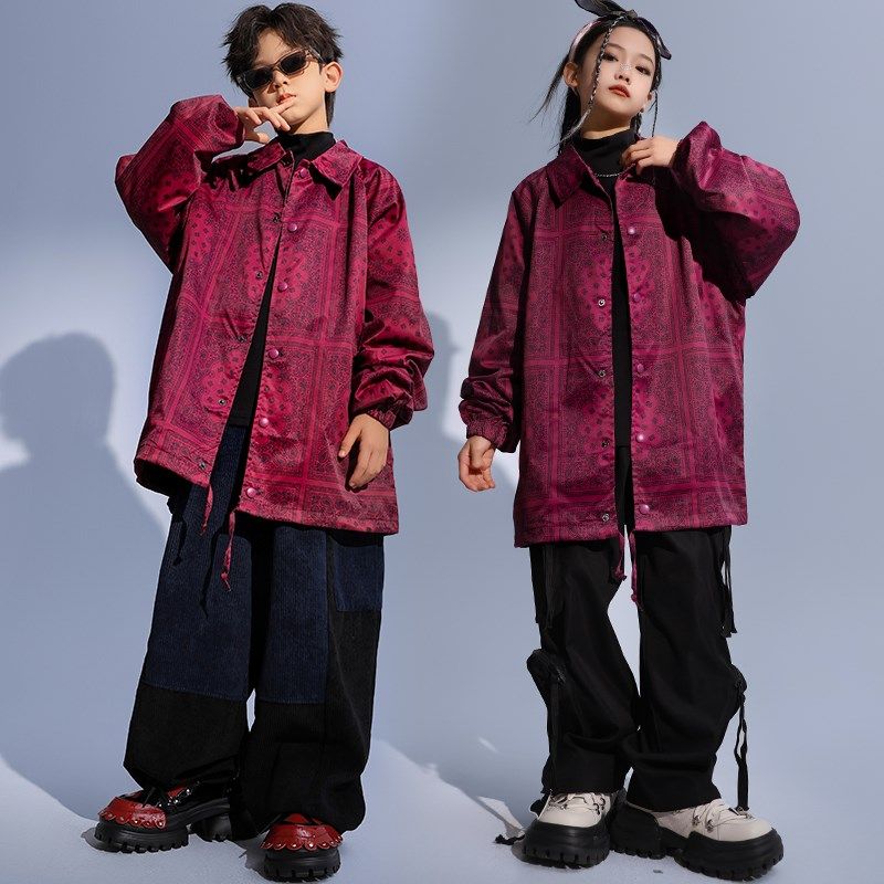 速发少儿街舞服装嘻秀套装架子士演出服孩爵鼓舞练功服走哈衣服嘻