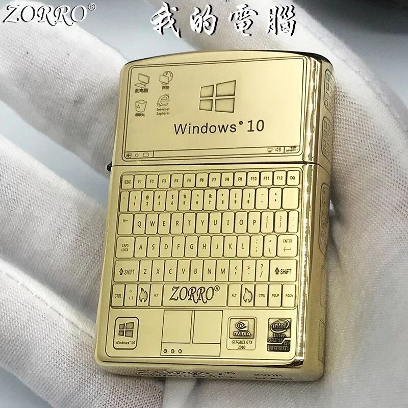 速发脑ORRO我的电Z图案男油纯铜精雕个性煤士礼品