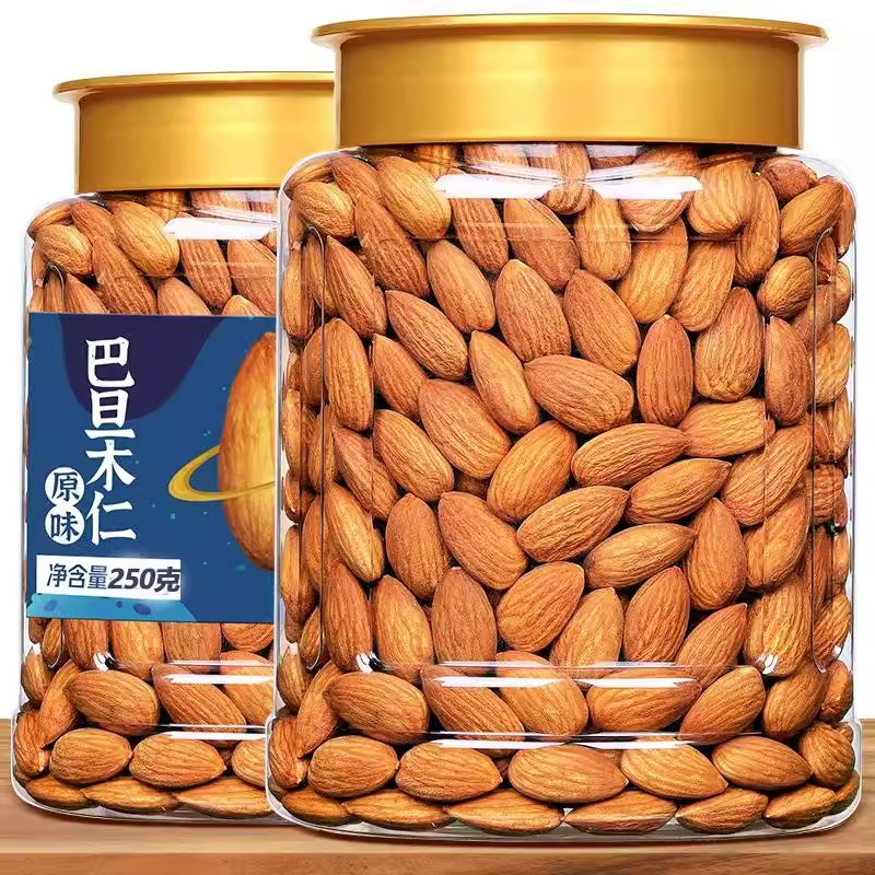 原味巴旦木仁杏仁500g罐装