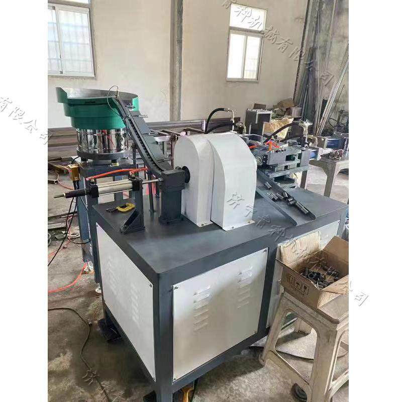 自动上料管材推边机 全自动液压式圆管翻边机 小型圆筒外翻卷边机