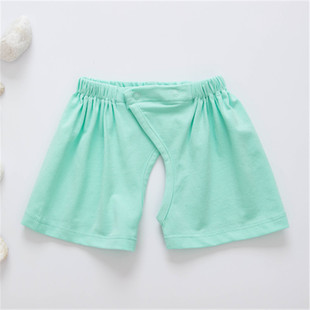 婴儿纯棉开档短裤 2岁男女宝宝短裤 夏季 薄款 子 千色莲0 外穿裤