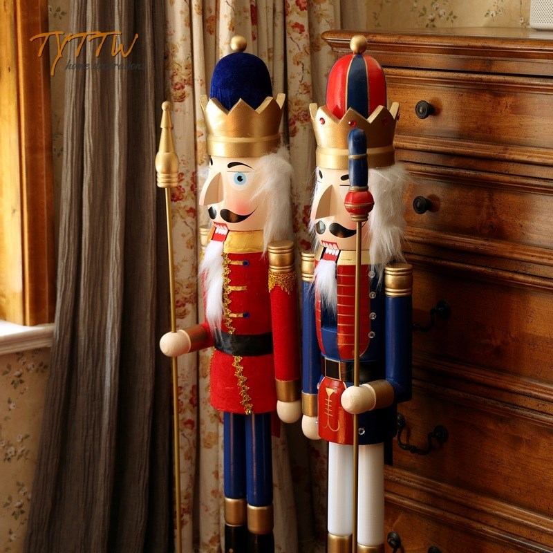 欧式胡桃夹子木偶士兵电视柜旁边落地大型摆件创意门厅餐厅大摆件