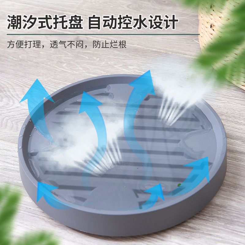 透气可移动花盆托盘带轮盆栽大号特大号底座滚轮万向轮盒底接水盘