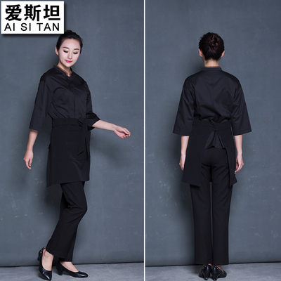 厨师工作服女餐饮咖啡厅时尚面包房坊裱花师烘焙服务员西餐厅糕点