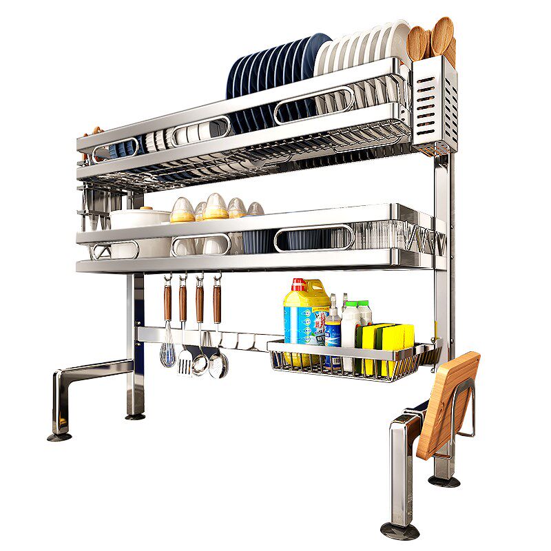 304不锈钢厨房水槽置物架多功能碗盘收纳架洗碗槽放碗碟沥水碗架