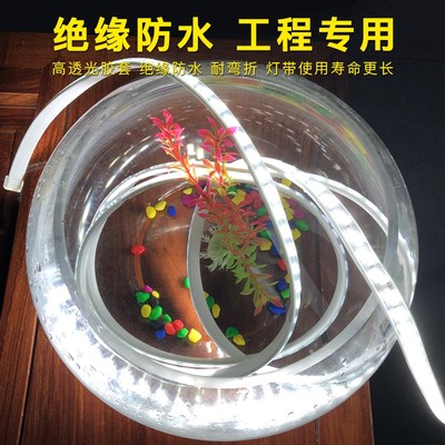 双排led灯带220v长条客厅吊顶白光暗槽家用室外户外超亮防水灯条