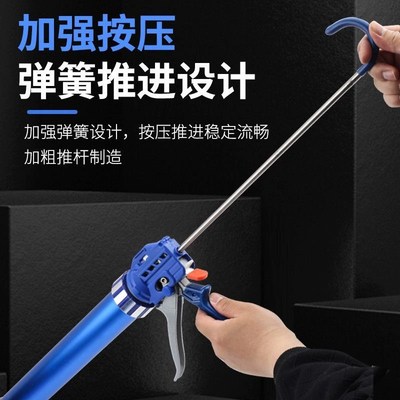 新款26轴承胶枪结构胶胶枪玻璃胶枪自动断胶省力两用胶枪密封打胶