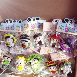 成品手工钩织十个勤天包挂件钥匙扣玩偶周边闺蜜礼物生日送朋友