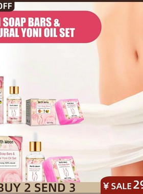 Yoni soap Bars & Natural Yoni Oil Set PH balance for wom