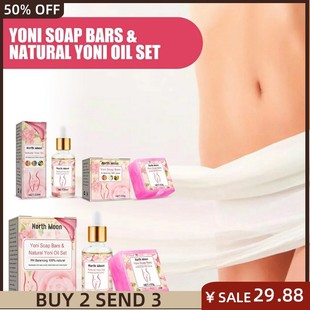 Set wom Bars for balance Oil Natural soap Yoni