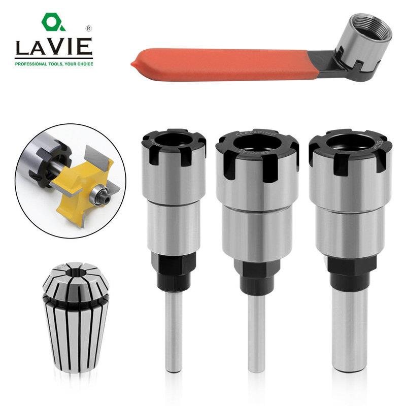 铣刀延长杆 1/4 8mm 1/2柄修边机电木铣雕刻机ER夹头加长杆子扳手