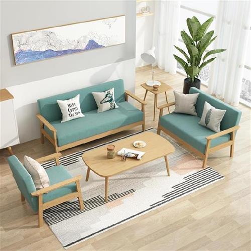 木质欧式实木布艺沙发餐厅咖啡酒店椅松木服装店布艺现代商铺民宿