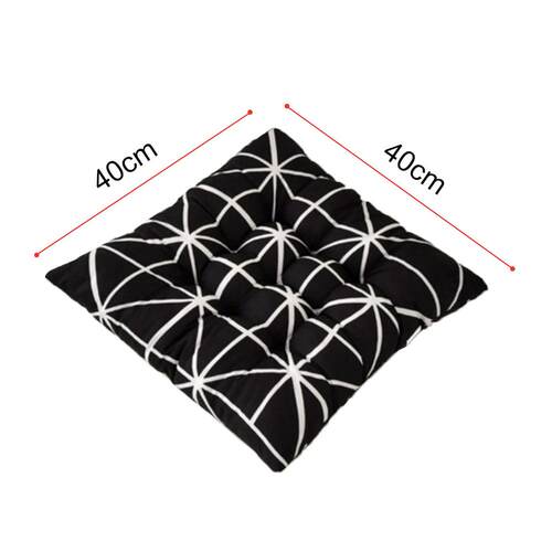 好货40x40cm Home Soft Square Stripe Seat Cushion Back Cushio