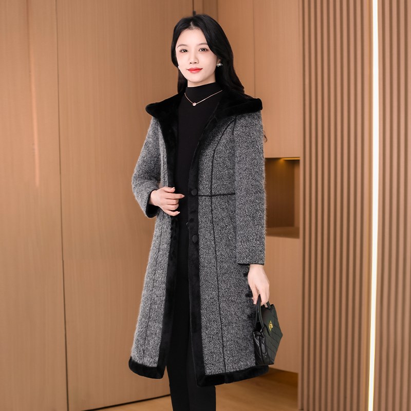 好货双面穿毛呢大衣外套女2025新款秋冬爆款时尚贵夫人品牌中长款