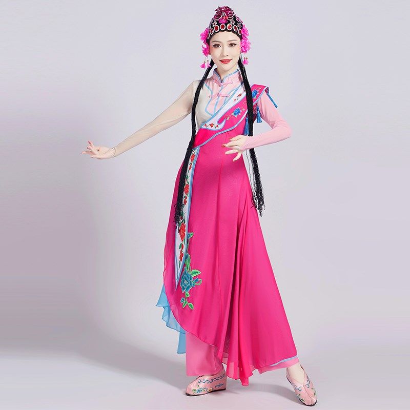 好货俏花旦舞蹈演出服京剧戏曲服装古典艺道赤伶舞蹈服秧歌舞打鼓