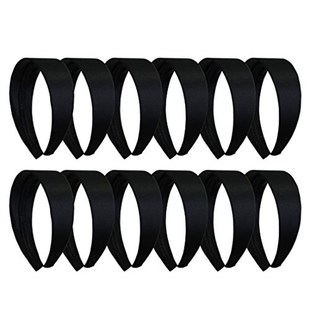 Inch Set Accessories Headband Black Satin Motique Wide