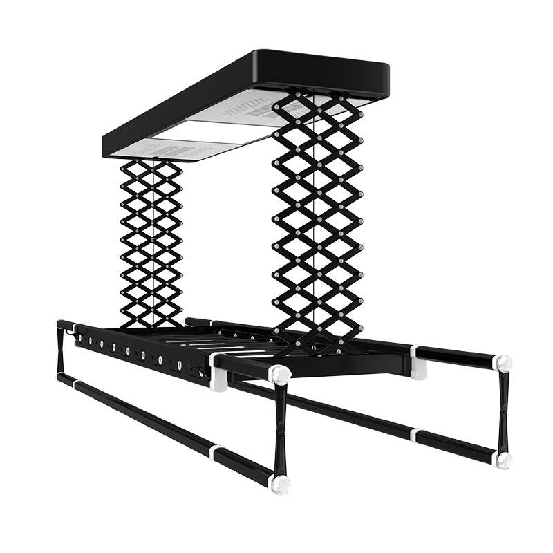 电动晒衣架双剪刀遥控升降全自动家用阳台声控智能烘干晾衣架电动