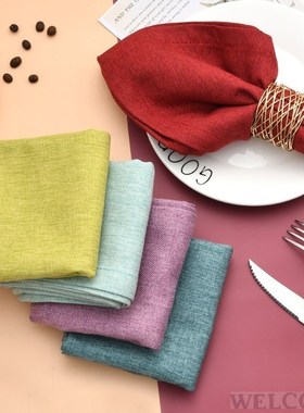 Linen-linen cloth napkins folding flower hotel west napkins