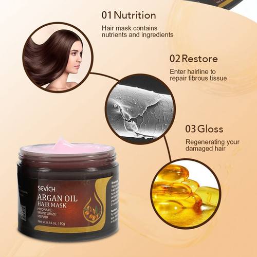 Argan Oil Moisturize Hair Treatment Mask Repair Damage Hair
