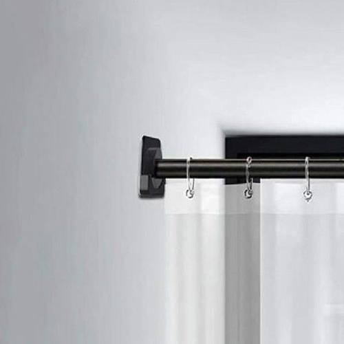 Universal Shower Curtain Rod Mount Holder For Wall Adhesive