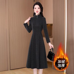 好货长袖打底连衣裙2025新款秋冬爆款高端品牌广州十三行加绒加厚