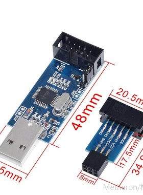 1Set  USBASP USBISP AVR Programmer USB ATMEGA8 ATMEGA128 ATt