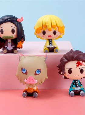 Anime Q version of Ghost Slayers Blade PVC Big Head Doll Gh