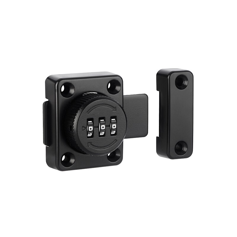 密码插销门栓带锁抽屉柜门锁室内免打孔门锁化妆室门扣房门明插销