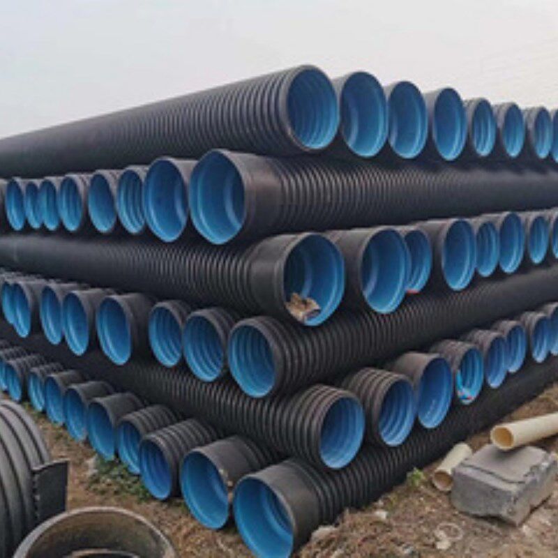 可订双壁波纹管 市政排污雨水 HDPE社区下水排水管 pe双壁波纹管