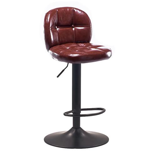 曲柏年 实木吧台椅子北欧酒吧椅高脚凳家用靠背吧凳创意复古咖啡