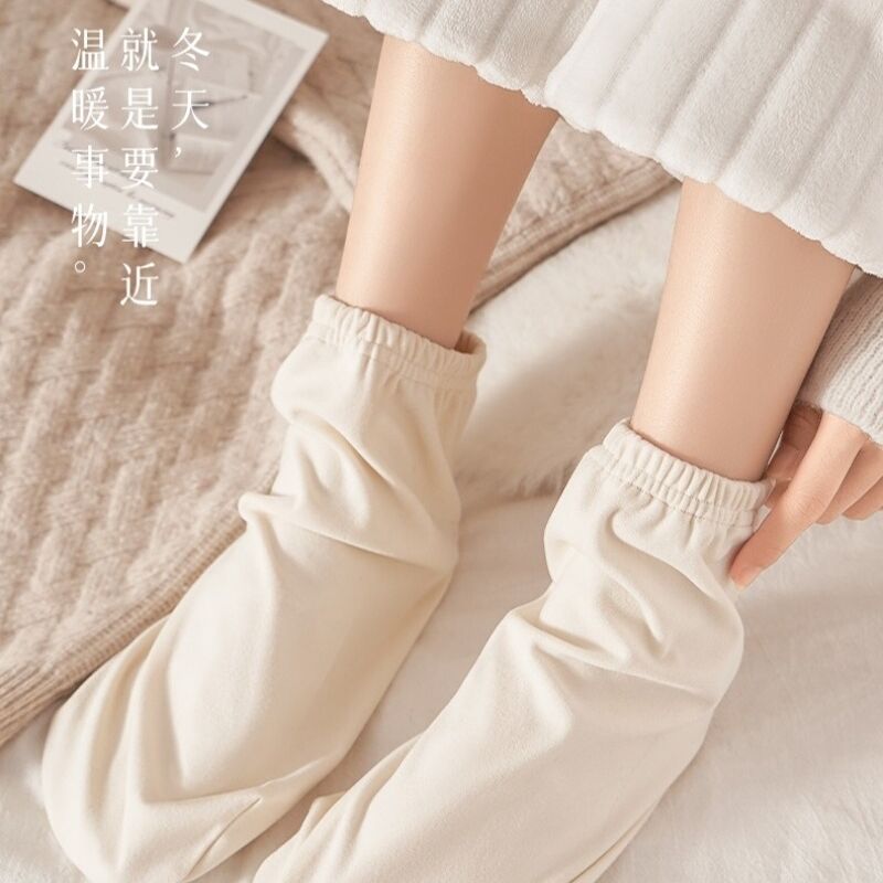 睡觉穿的空调袜子男女宽松护脚睡眠月子保暖袜