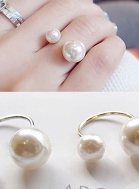 极简开口戒指女高级感食指戒2025年小众指环